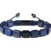 Lapis Blue lux armbånd macrame armbånd
