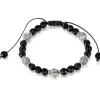 Lapiz og onyx perlearmbånd