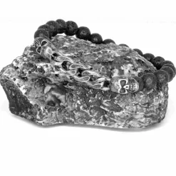 Lava perlearmbånd med Skull oxy.
