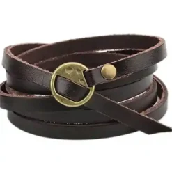 Læderarmbånd "Strand"