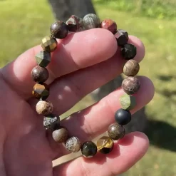 Le Tany perlearmbånd natura