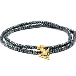 Lean perlearmbånd Hamatit