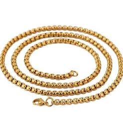 Leari herrehalskæde lænke IP. gold (Vandfast) 49cm