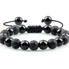 Leli perlearmbånd sort lava/blackstone