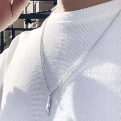 Loco blade halssmykke i rustfri stål