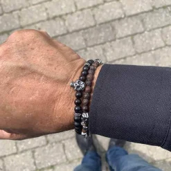 Luxpearl armbånd med naturperler.