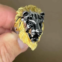 Løvehoved Rustfrit stål. stor flot