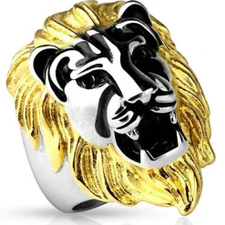 Løvehoved Rustfrit stål. stor flot