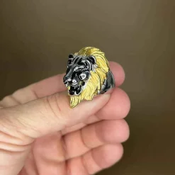 Løvehoved Rustfrit stål. stor flot