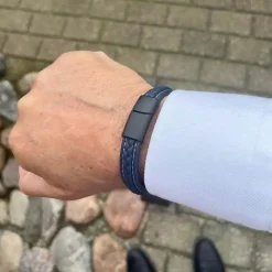 Major Blue / Læderarmbånd