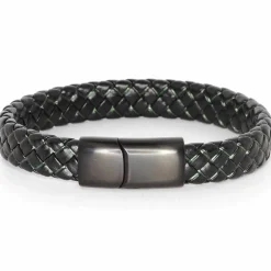 Major green line læderarmbånd