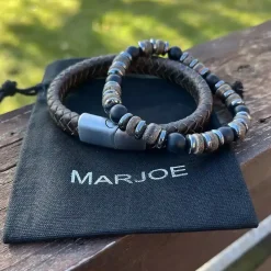 Major LABB armbåndsæt brun 20cm