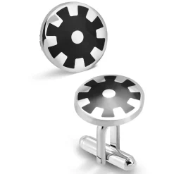 Manchetknapper i rustfri stål black