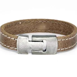 MaZo herrearmbånd læder brun