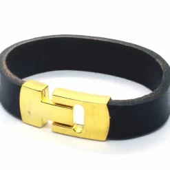 MaZo læderarmbånd Golden