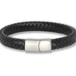 Mini Major armbånd fiberlæder med mat stållås.