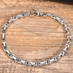 Mini stålarmbånd 4mm/21cm