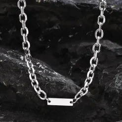 7mm stållænke i rustfri stål.