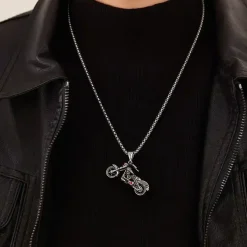 Motorcykel i rustfri stål