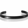 Nate bangle rustfri stål blackcoatet