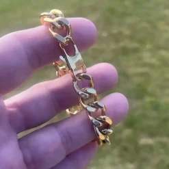 Necay armbånd i forgyldt stål IP belagt