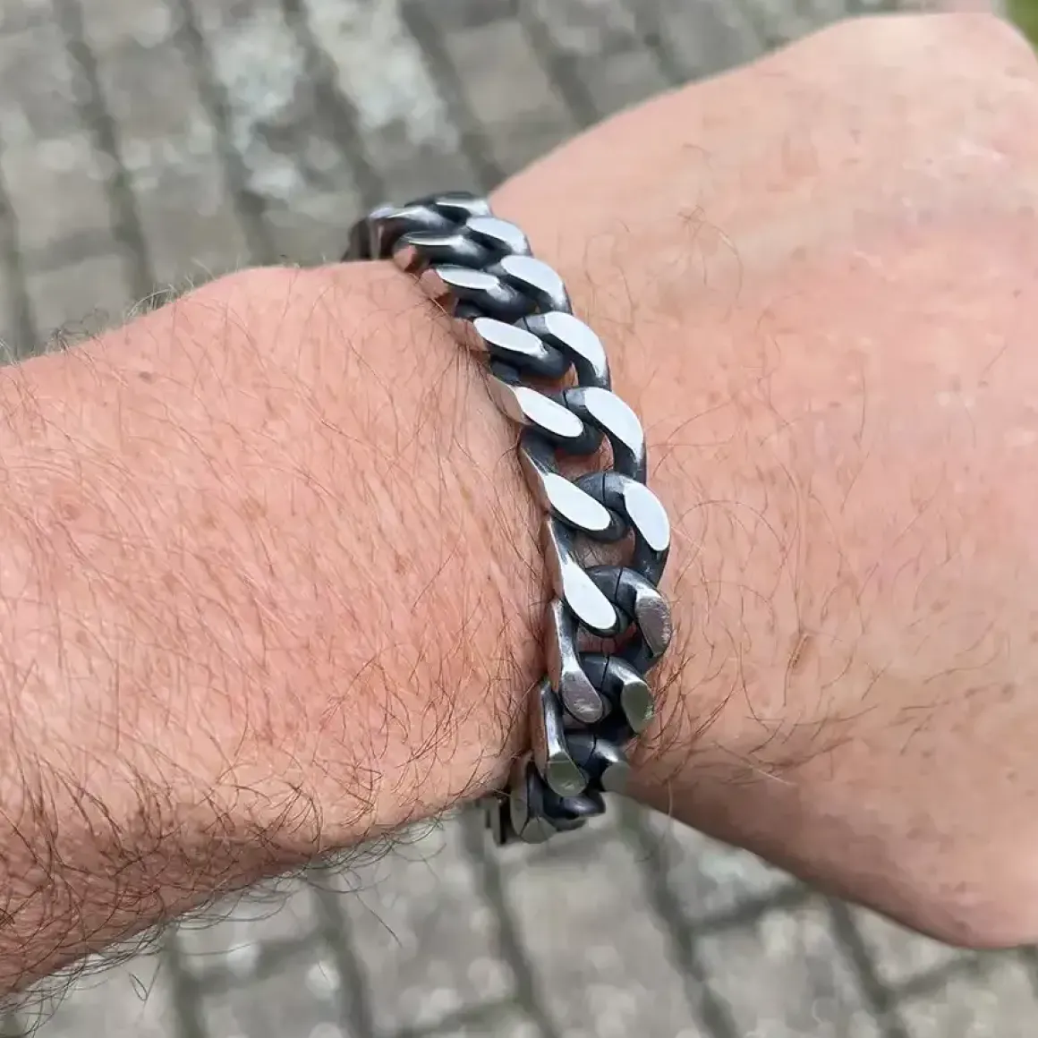 Neci armlænke i rustfri stål