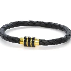 Nezir læderarmbånd sort