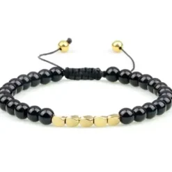 Niazy perlearmbånd / Blackstone golden