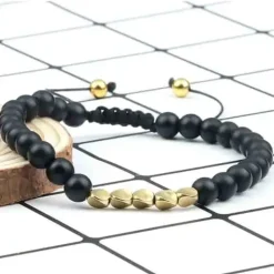 Niazy perlearmbånd / Blackstone golden