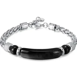 Nino herrearmbånd sort