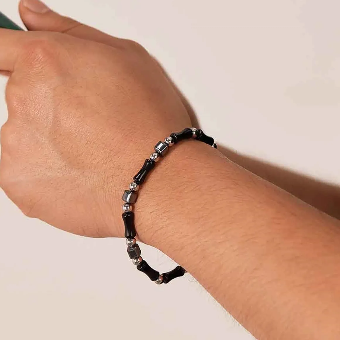 Onyx hametit perlearmbånd.