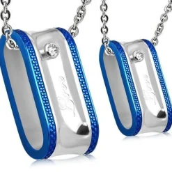 Parsmykker "Blue Steel"