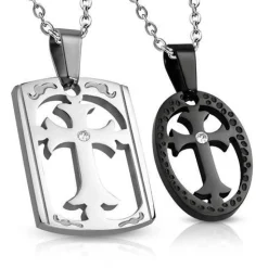 Parsmykker i rustfrit stål ""