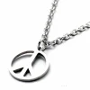 Peace halssmykke i ædelstål
