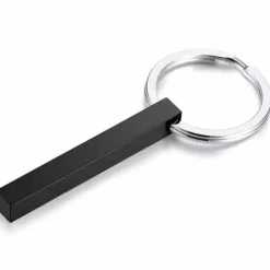 Pine nøglering 5cm sort Stål