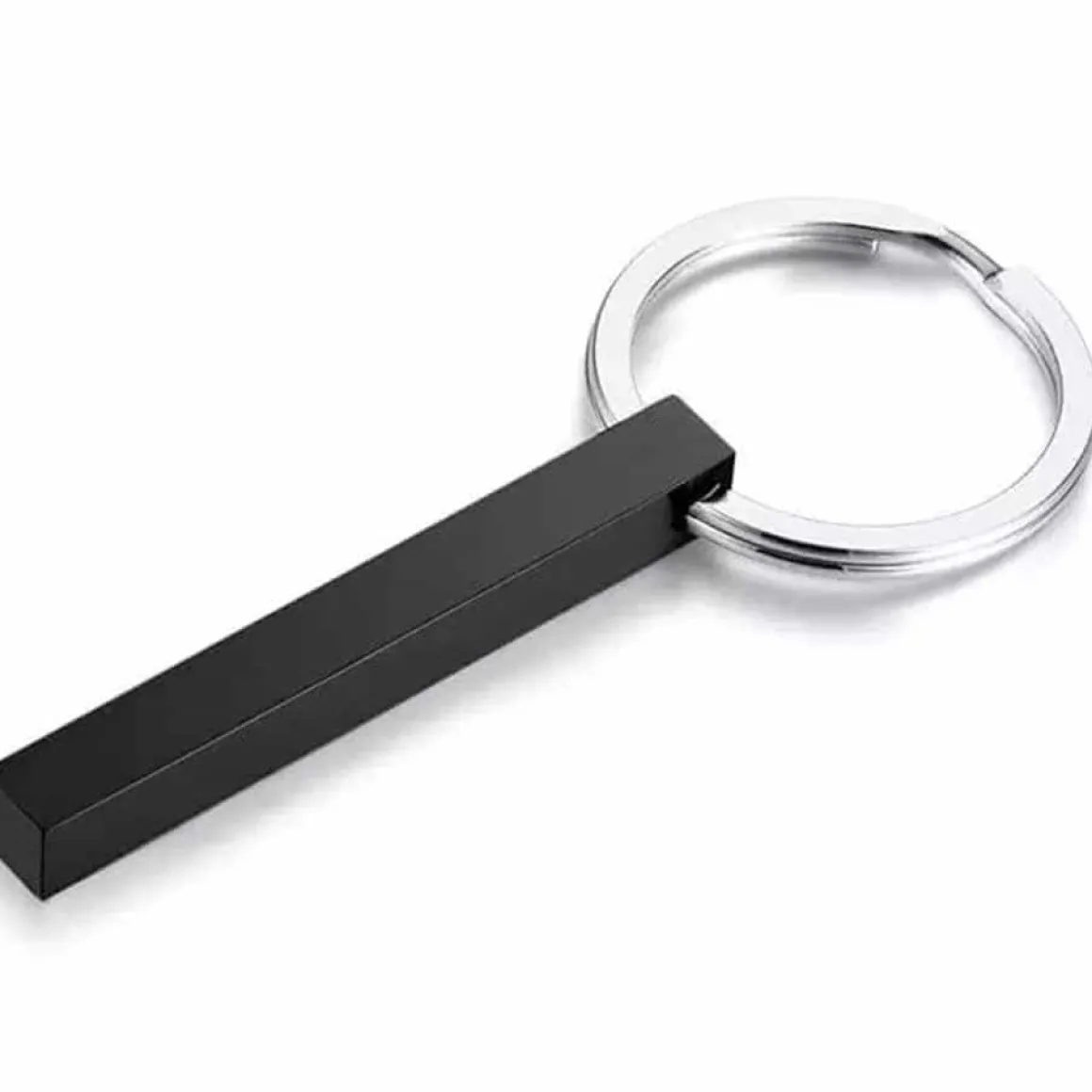 Pine nøglering 5cm sort Stål