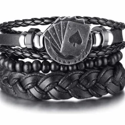 Poker black 3 armbånd i et.