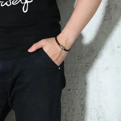 Pride bololæder armbånd