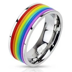 Pride Rainbow Ring – Regnbue ring i rustfrit stål