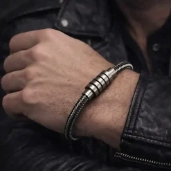 Pulse stålarmbånd til mænd