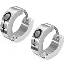 Øre ring i Rustfrit stål "Female" (1 stk)