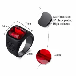 Red eye - Sort herrering i rustfri stål