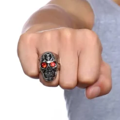 Red eye skull - Bikerring