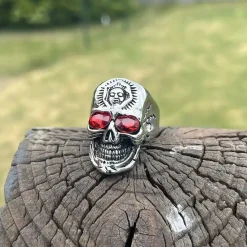 Red eye skull - Bikerring