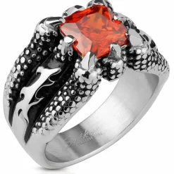 Red stone claw - bikerring
