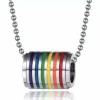 Regnbue vedhæng med kæde.