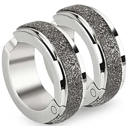 Ørering "Holy Black" (1 stk) Ikke hul i øret