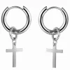 Ørering med kors højpolleret