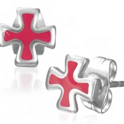 Ørestikker i malteserkors design