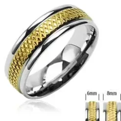 Ring Goldplated "Rustfrit stål"